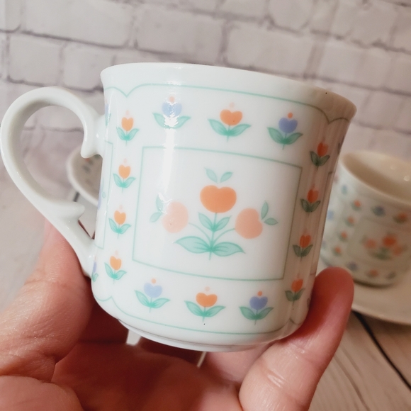 Vintage Judith Raíces for the Toscany Collection Japan cups & saucers Set - Picture 4 of 13